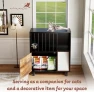 Thumbnail Cat Feeding Station Furniture with Storage and Scratching Board — Automatic Pet Feeder, Qiaoxuan