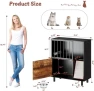 Thumbnail Cat Feeding Station Furniture with Storage and Scratching Board — Automatic Pet Feeder, Qiaoxuan