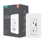 Thumbnail Smart Power Wall Outlet with USB, WiFi Socket with 2 Plug Outlets 15 Amp Divided Control — Smart Plug, MoesGo