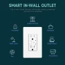 Thumbnail Smart Wall Outlet with 2 Individually Controlled Ports — Smart Plug, TOPELER