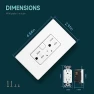 Thumbnail Smart Wall Outlet with 2 Individually Controlled Ports — Smart Plug, TOPELER