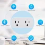 Thumbnail 16A WiFi Dual Smart Outlet Plug with 2 Independent Control Sockets — Smart Plug, RODOT