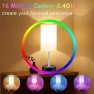 Thumbnail Bedroom Lamp with Smart RGB LED Bulb — Desk Lamp, Peteme