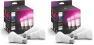 Thumbnail Hue Smart LED A19 Bulb 2-Pack, White Color Ambiance — Smart Light Bulb, Philips