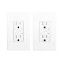 Thumbnail Smart Wall Outlet, 2 Individually Controlled Ports, 15Amp TR Receptacle — Smart Plug, junlit