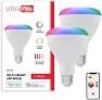 Thumbnail Wi-Fi LED Smart Light Bulb, BR30, 65W Equivalent, RGB, Color Changing, White Select Tunable 2700K - 6500K, Dimmable,... — Smart Light Bulb, UltraPro