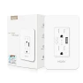 Thumbnail WiFi Smart Wall Outlet, 15A Divided Control 2 in Wall Socket with USB Interface — Smart Plug, MOES