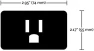 Thumbnail 3-Inch On/Off and Dimmer WiFi Smart Plug Outlet — Smart Plug, Satco
