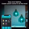 Thumbnail A19 White and Color Ambiance LED Smart Color-Changing Bulb (Pack of 4) — Smart Light Bulb, Philips Hue