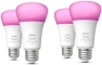 Thumbnail A19 White and Color Ambiance LED Smart Color-Changing Bulb (Pack of 4) — Smart Light Bulb, Philips Hue