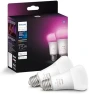 Thumbnail A19 White and Color Ambiance LED Smart Color-Changing Bulb (Pack of 4) — Smart Light Bulb, Philips Hue