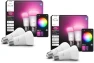 Thumbnail A19 White and Color Ambiance LED Smart Color-Changing Bulb (Pack of 4) — Smart Light Bulb, Philips Hue