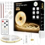 Thumbnail COB LED Strip Light Warm White, 33ft Dimmable 3000K — LED Strip Lights, Wefomey
