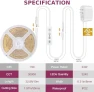 Thumbnail COB LED Strip Light Warm White, 33ft Dimmable 3000K — LED Strip Lights, Wefomey