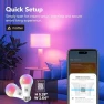 Thumbnail Matter Smart Light Bulb, 1600 Lumens 100W Equivalent, Color Changing, 2 Pack — Smart Light Bulb, OREiN