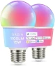 Thumbnail Matter Smart Light Bulb, 1600 Lumens 100W Equivalent, Color Changing, 2 Pack — Smart Light Bulb, OREiN
