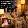Thumbnail Smart Light Bulbs 2 Pack, A19 Color Changing LED (800 Lumens), WiFi & Bluetooth, Music Sync, Compatible with Alexa &... — Smart Light Bulb, Homefy