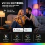 Thumbnail Smart Light Bulbs 2 Pack, A19 Color Changing LED (800 Lumens), WiFi & Bluetooth, Music Sync, Compatible with Alexa &... — Smart Light Bulb, Homefy
