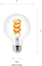 Thumbnail WiFi LED Smart G25 RGBW Color and Amber Finish Filament Light Bulb, 7W Efficient — Smart Light Bulb, LEDVANCE