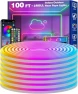 Thumbnail 16.4ft LED Neon Rope Lights with App Control and Remote — LED Strip Lights, RCUICA