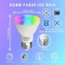 Thumbnail PAR20 LED Bulbs Color Changing with Remote Control — Smart Light Bulb, FTL