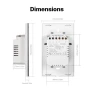 Thumbnail 2nd Generation Smart Touch Wall Switch — Smart Switch, MOES