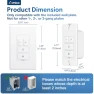 Thumbnail Electronic Dimmer Switch, Touch Button Control, Single-Pole with LED Indicator — Smart Switch, Amico