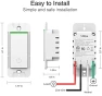Thumbnail Smart Light Switch 2 Gang WiFi — Smart Switch, Milfra