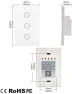 Thumbnail WiFi Smart Wall Touch Light Switch Glass Panel — Smart Switch, MOES