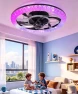 Thumbnail 2 in 1 WiFi RGB-LED Ceiling Fan with Lights and Remote — Smart Fan, Vookea