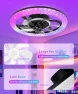 Thumbnail 2 in 1 WiFi RGB-LED Ceiling Fan with Lights and Remote — Smart Fan, Vookea