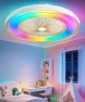 Thumbnail 2 in 1 WiFi RGB-LED Ceiling Fan with Lights and Remote — Smart Fan, Vookea