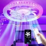 Thumbnail 2 in 1 WiFi RGB-LED Ceiling Fan with Lights and Remote — Smart Fan, Vookea