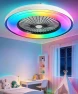Thumbnail 2 in 1 WiFi RGB-LED Ceiling Fan with Lights and Remote — Smart Fan, Vookea