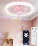 Thumbnail 2 in 1 WiFi RGB-LED Ceiling Fan with Lights and Remote — Smart Fan, Vookea