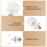 Thumbnail 2 Pack Rechargeable LED Light Bulbs with Remote — Smart Light Bulb, JIOODICH