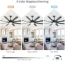 Thumbnail 52 Inch Ceiling Fan with Lights, Smart Indoor/Outdoor — Smart Fan, Sofucor