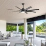 Thumbnail 52 Inch Ceiling Fan with Lights, Smart Indoor/Outdoor — Smart Fan, Sofucor