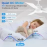 Thumbnail 52" Smart Ceiling Fan with Lights — Smart Fan, Lorpies