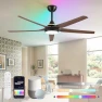 Thumbnail 56'' Smart Ceiling Fan with RGB Lights — Smart Fan, Fanbulous