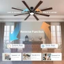 Thumbnail 72 Inch Smart Ceiling Fan with Light and Remote — Smart Fan, Homlit