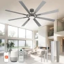 Thumbnail 72 Inch Smart Ceiling Fan with Light and Remote — Smart Fan, Homlit