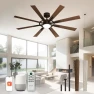 Thumbnail 72 Inch Smart Ceiling Fan with Light and Remote — Smart Fan, Homlit