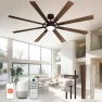 Thumbnail 72 Inch Smart Ceiling Fan with Light and Remote — Smart Fan, Homlit