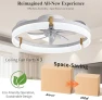 Thumbnail Smart Ceiling Fan with Lights Remote — Smart Fan, DIAMONDFORGE