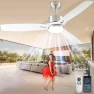 Thumbnail Smart Ceiling Fan with Lights Remote — Smart Fan, DIAMONDFORGE