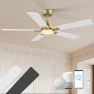 Thumbnail Smart Outdoor Ceiling Fan with Lights and Remote — Smart Fan, cumilo
