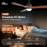 Thumbnail Smart Wood Ceiling Fan with Light — Smart Fan, Sofucor