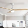 Thumbnail Smart Wood Ceiling Fan with Light — Smart Fan, Sofucor