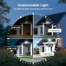 Thumbnail 100W Smart Flood Lights Outdoor, 3 Adjustable Heads, 9000LM Dimmable Hardwired Security Light, WiFi Alexa Control... — Smart Light Bulb, Onforu